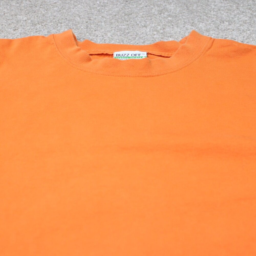 L.L. Bean Buzz Off Shirt Mens Large Orange Insect Shield‎ Cotton Long Sleeve - Picture 5 of 14